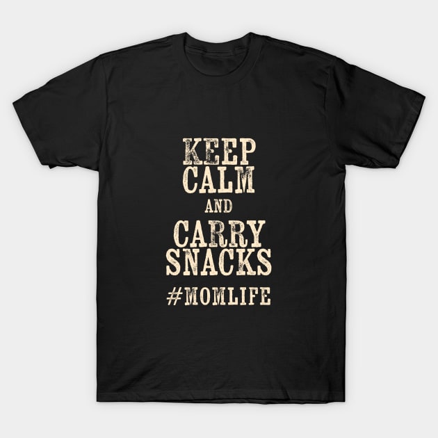 Keep calm and carry snacks T-Shirt by aphian